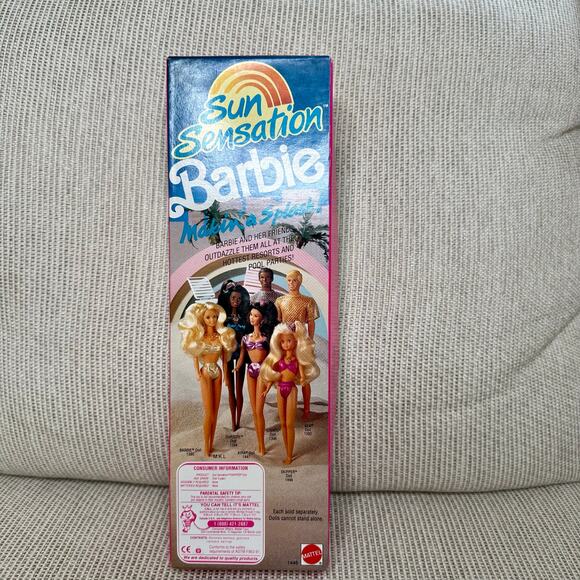 Vintage 1991 Sun Sensation Skipper Barbie doll in box. Box has damage - Picture 4 of 8